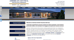 Desktop Screenshot of americancentralinsurance.com